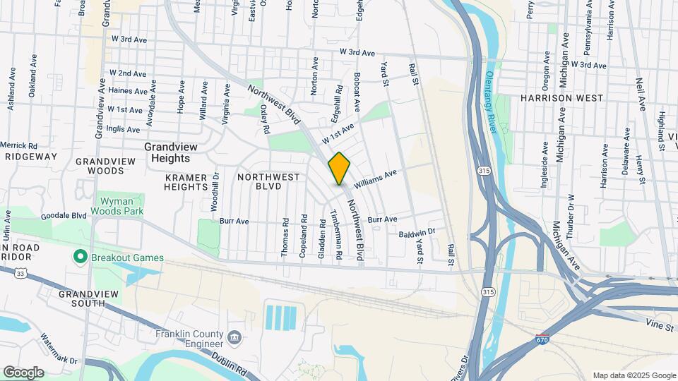 921-927 Northwest Blvd Map and Location Details
