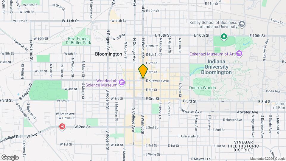 Bloomington Apartment Guide Map and Location Details