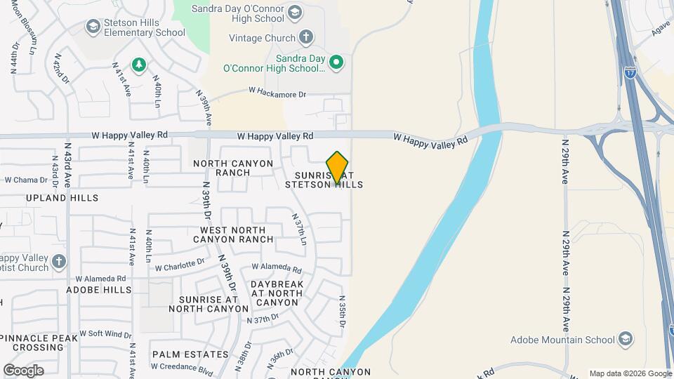 3513 W Whispering Wind Dr Mapa y Detalles de la Ubicación