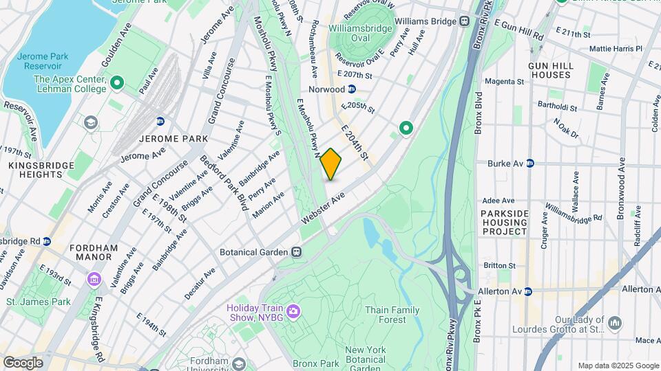 385 E Mosholu Map and Location Details