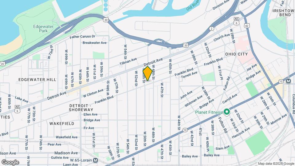 4820 Franklin Blvd Map and Location Details