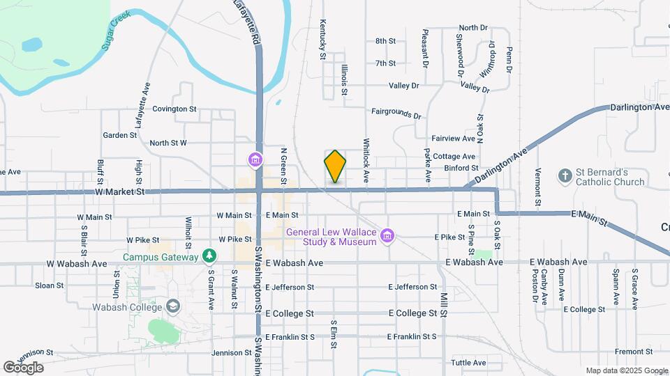 408 E Market St Map and Location Details