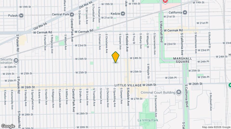 2427 S Spaulding Ave, Unit 1 Map and Location Details