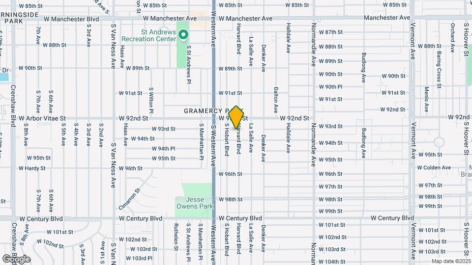 9231 S Harvard Blvd Map and Location Details