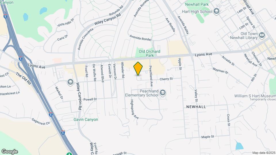 25027 Peachland Ave Map and Location Details