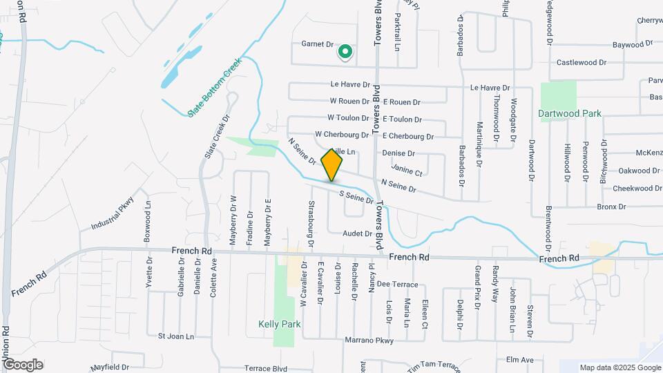 156 S Seine Dr Map and Location Details