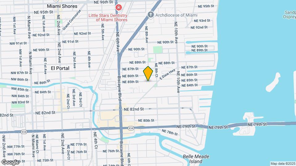796 NE 85th St Map and Location Details