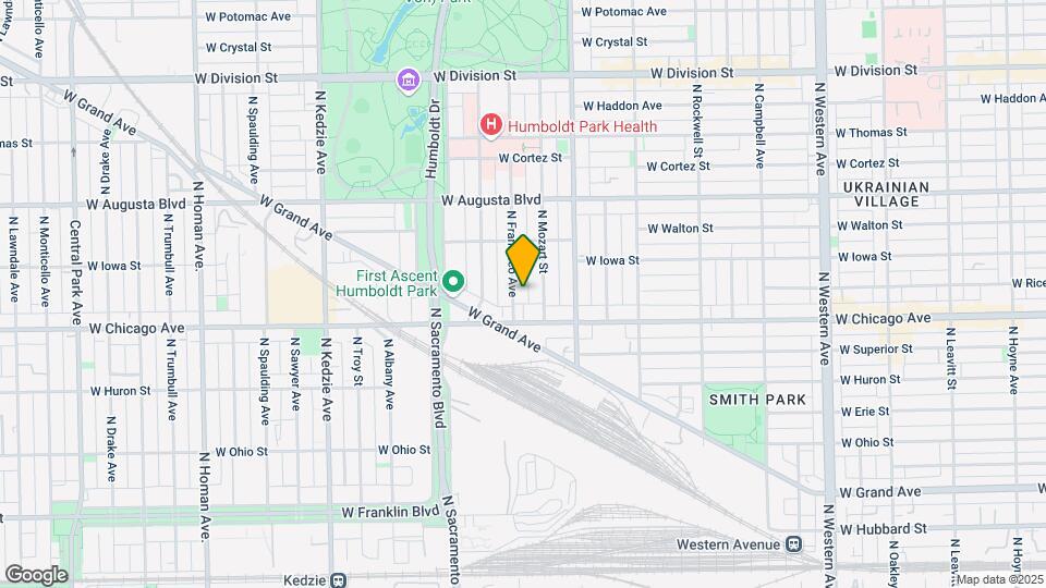 827 N Francisco Ave Map and Location Details