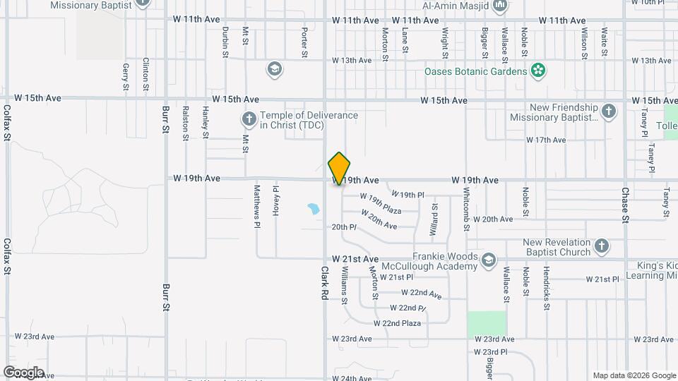 1916 Williams St Map and Location Details