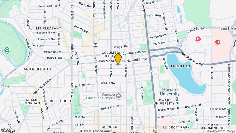 1211 Girard St NW Map and Location Details