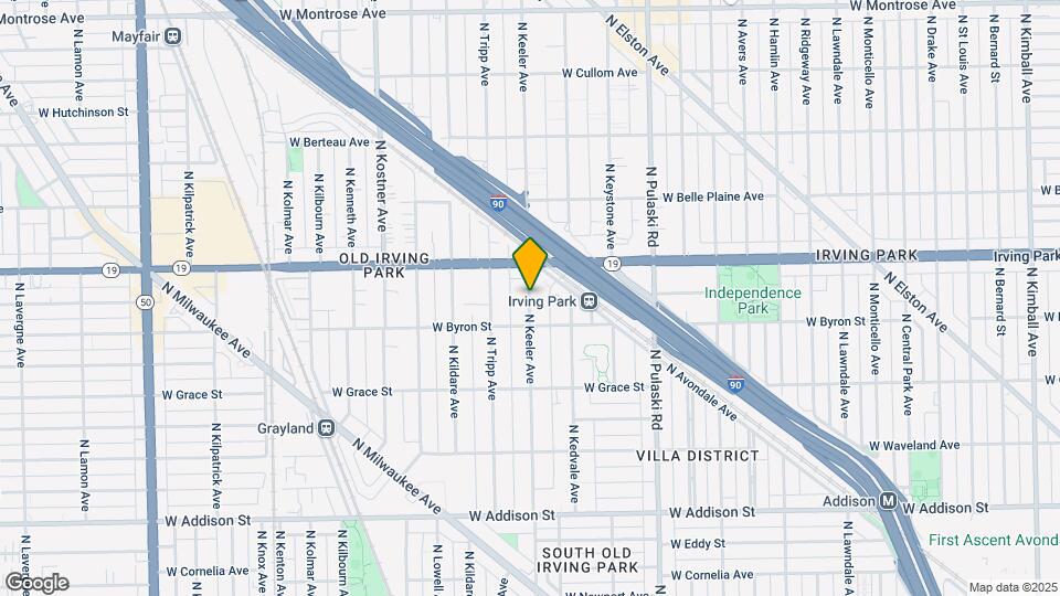 3929 N Keeler Ave Mapa y Detalles de la Ubicación