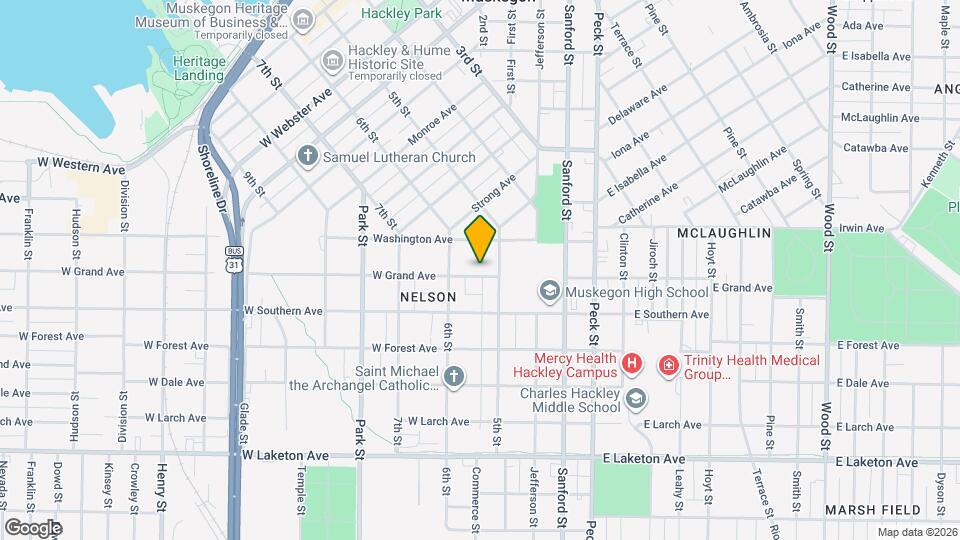 216 W Grand Ave Map and Location Details
