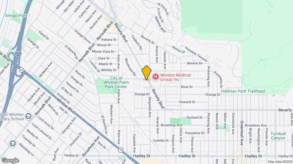 11798 Beverly Blvd Map and Location Details