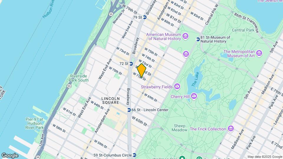 126 W 71st St Map and Location Details