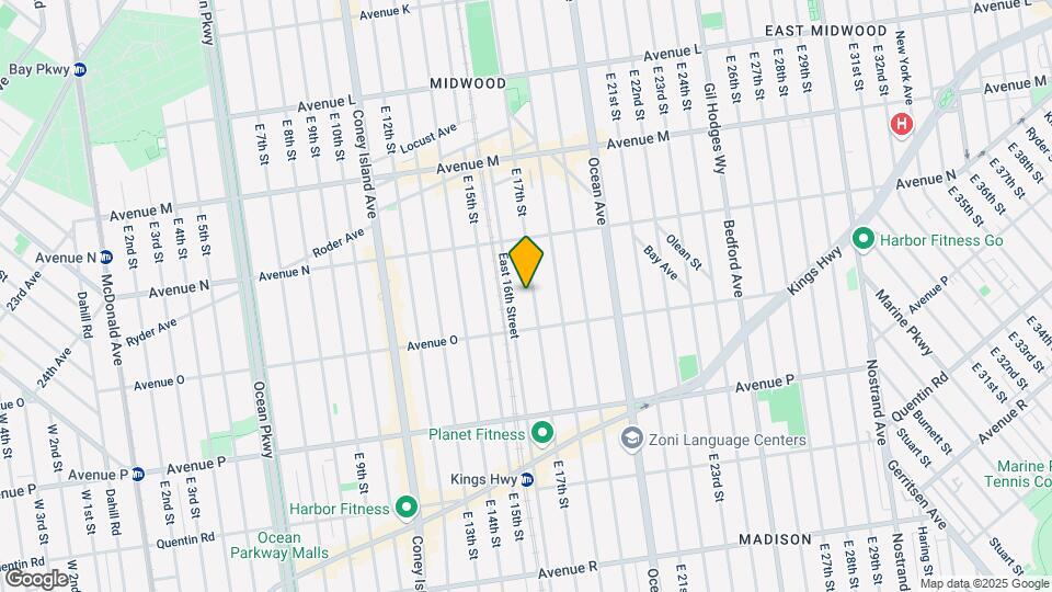 1474 E 17th St Mapa y Detalles de la Ubicación