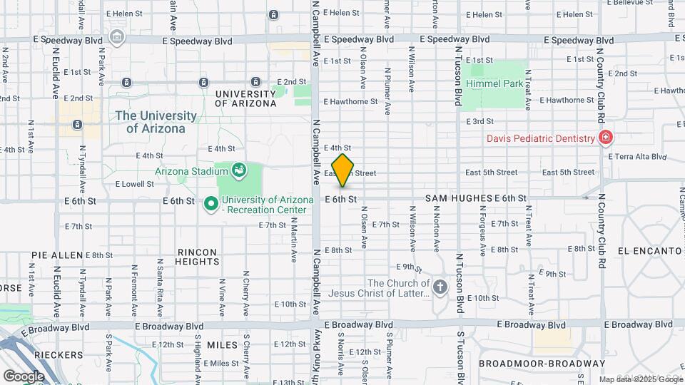 2001 E 6th St Map and Location Details