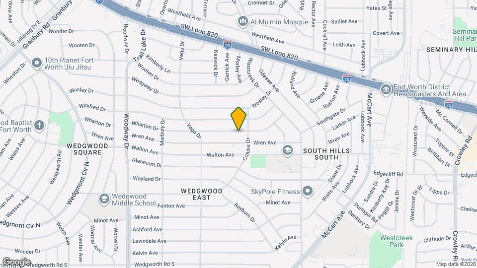 3509 Wharton Dr Map and Location Details