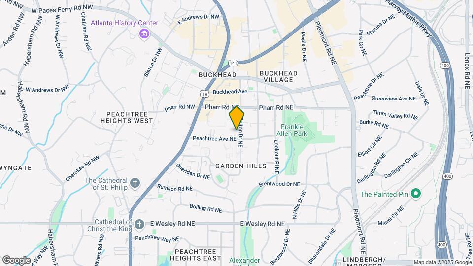 48 Peachtree Ave NE, Unit buckhead square Map and Location Details