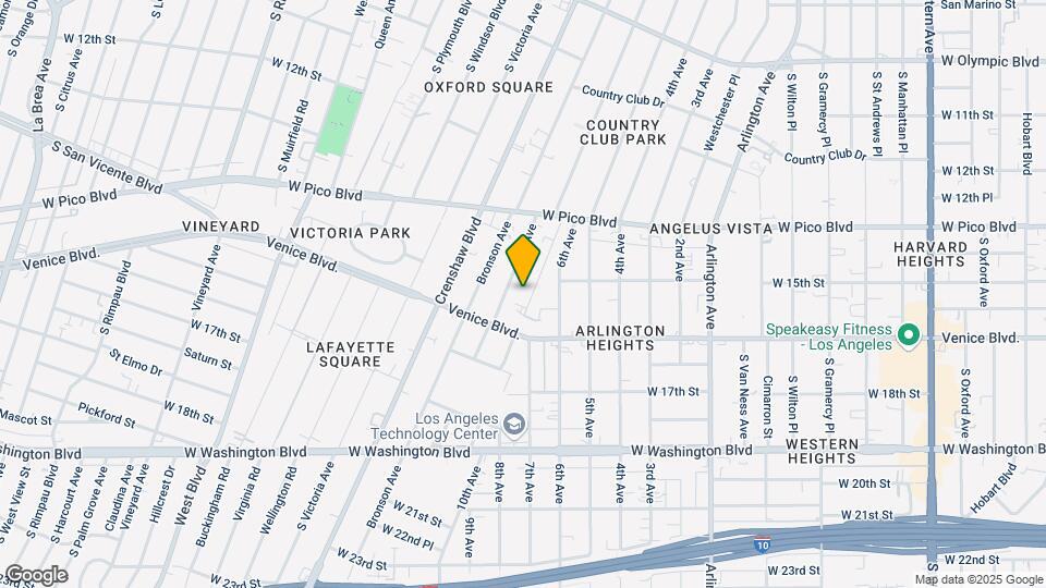 1451 S Norton Ave Mapa y Detalles de la Ubicación