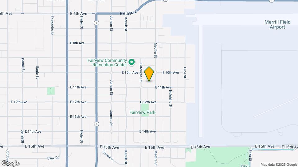 1227 E 11th Ave Map and Location Details