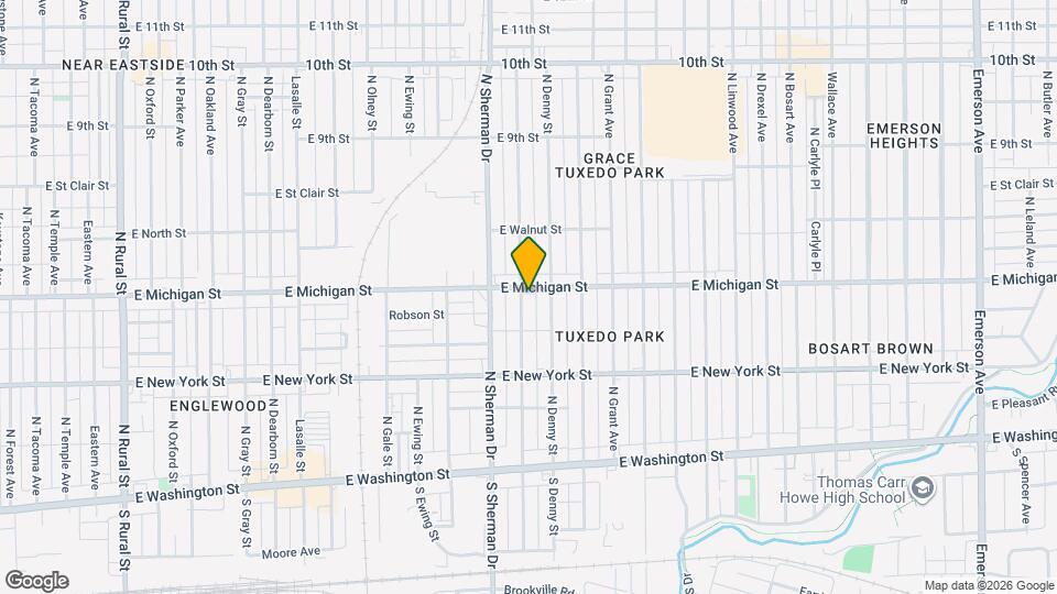 433 N Bradley Ave Map and Location Details