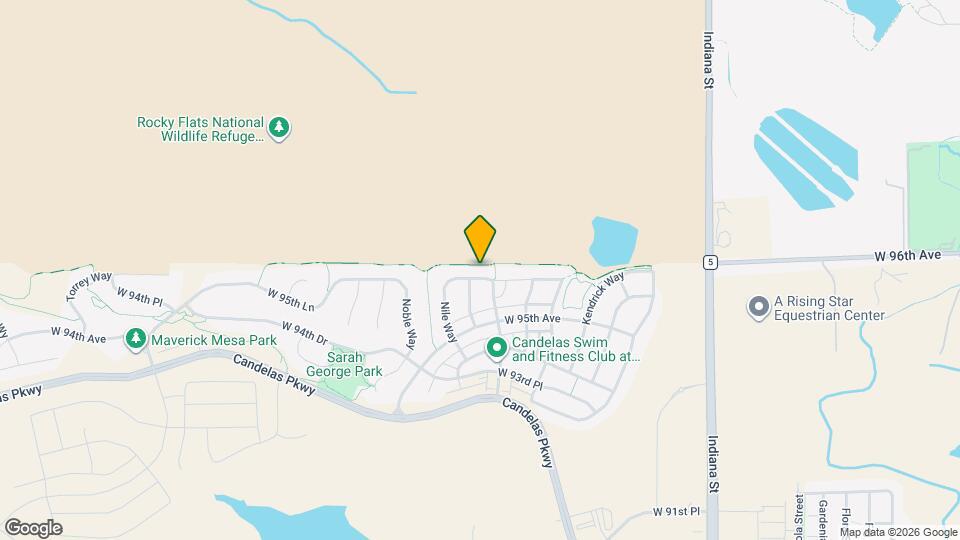 15709 W 95th Pl Map and Location Details