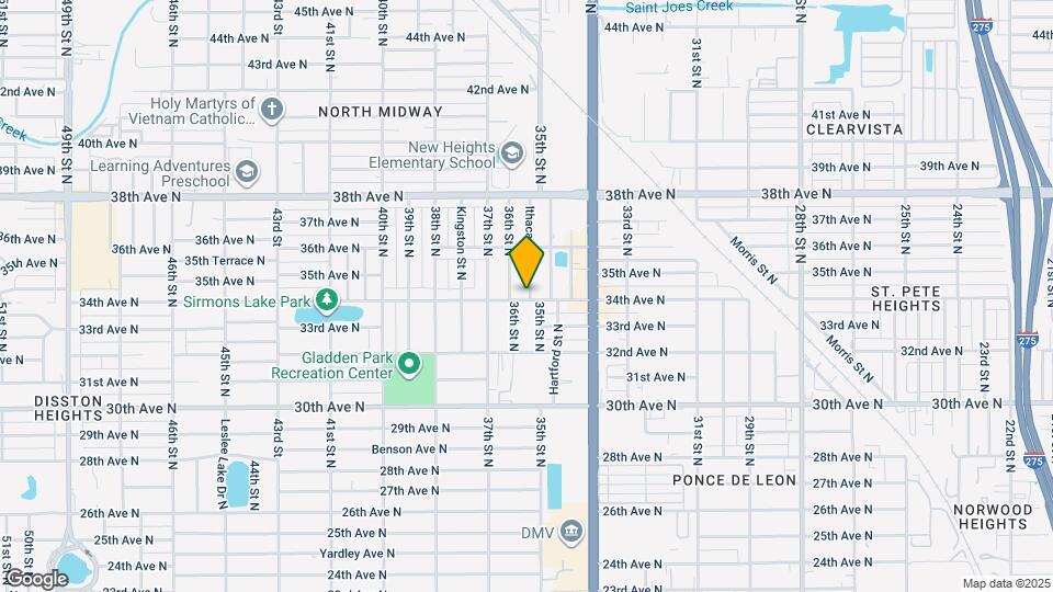 3400 Ithaca St N Map and Location Details