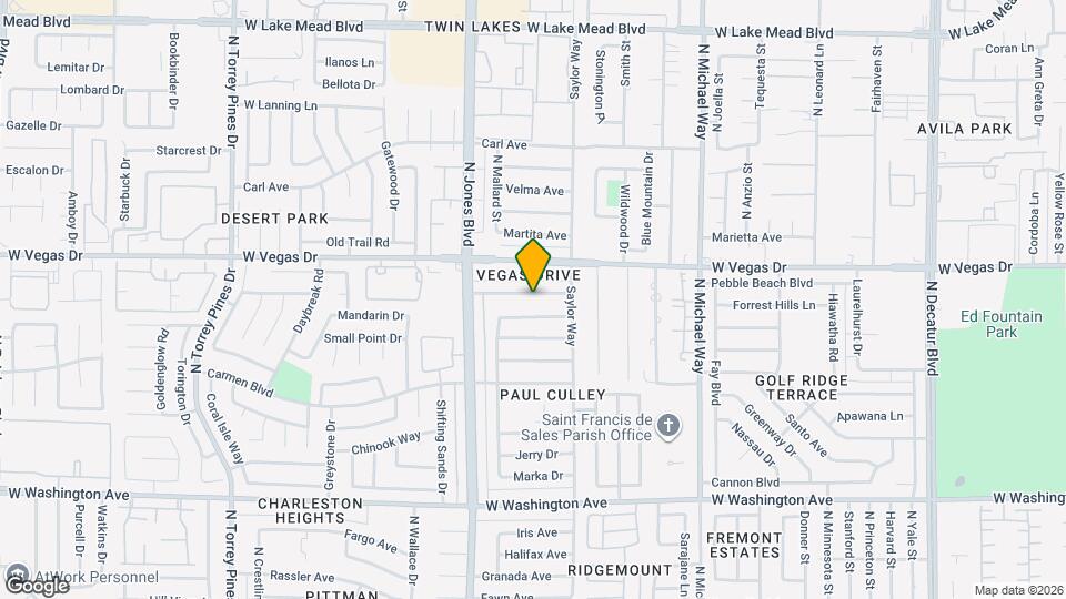 5825 Pebble Beach Blvd Map and Location Details