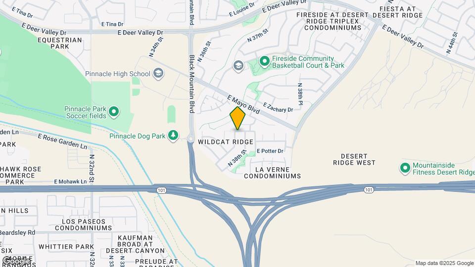 20953 N 37th Way Map and Location Details