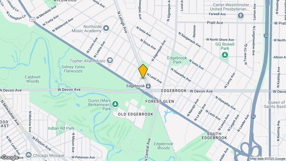 6436 N Lehigh Ave Map and Location Details