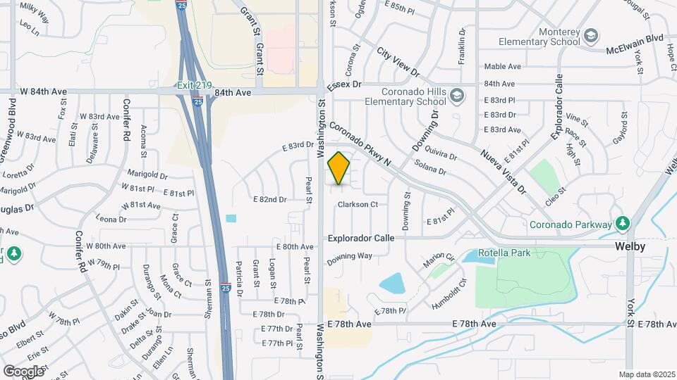 8128 Washington St Mapa y Detalles de la Ubicación