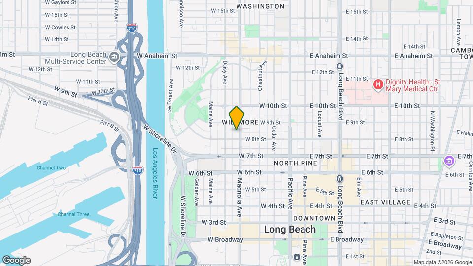 817 Magnolia Ave, Unit B Map and Location Details