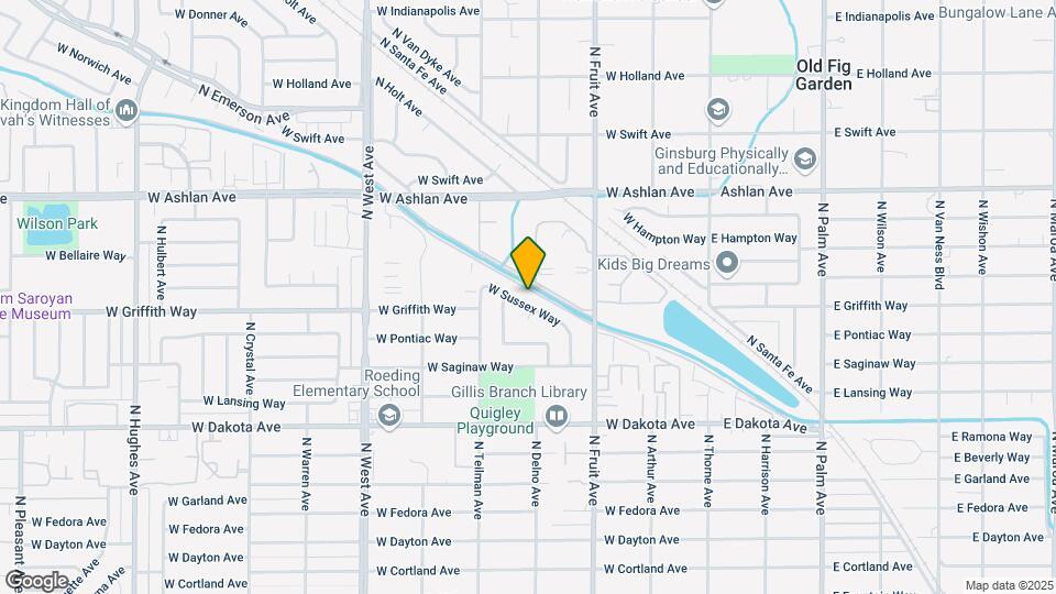728 W Sussex Way Map and Location Details
