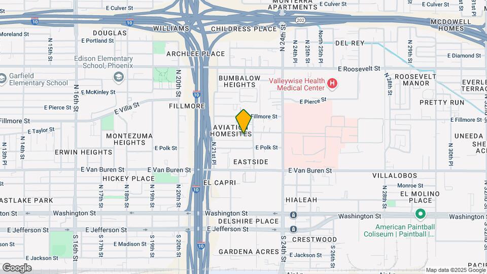2225 E Taylor St Map and Location Details