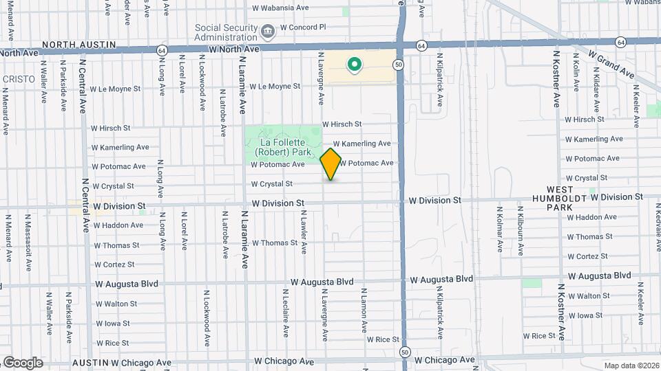 4958 W Crystal St, Unit 1 Map and Location Details