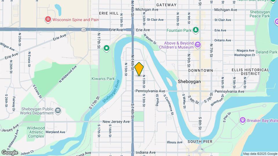 1316 Center Ave, Unit 1316 Center Ave. Map and Location Details