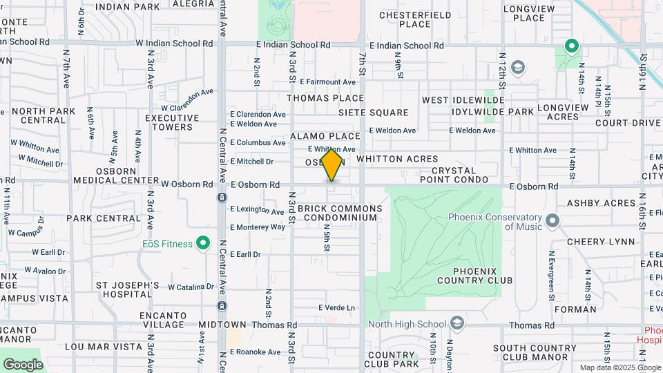 425 E Osborn Rd, Unit 217 Map and Location Details