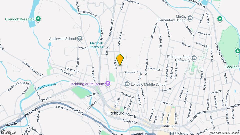 46 Marshall St, Unit 46 Marshall St Apt 1 Mapa y Detalles de la Ubicación