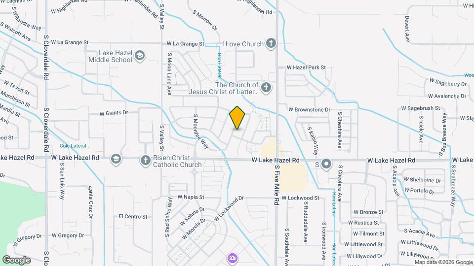 6038 S Rising Sun Way Map and Location Details