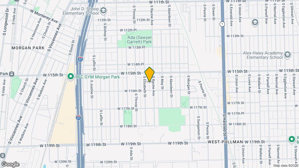 11540 S Racine Ave Map and Location Details