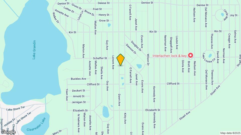 822 Dawn Ave Map and Location Details