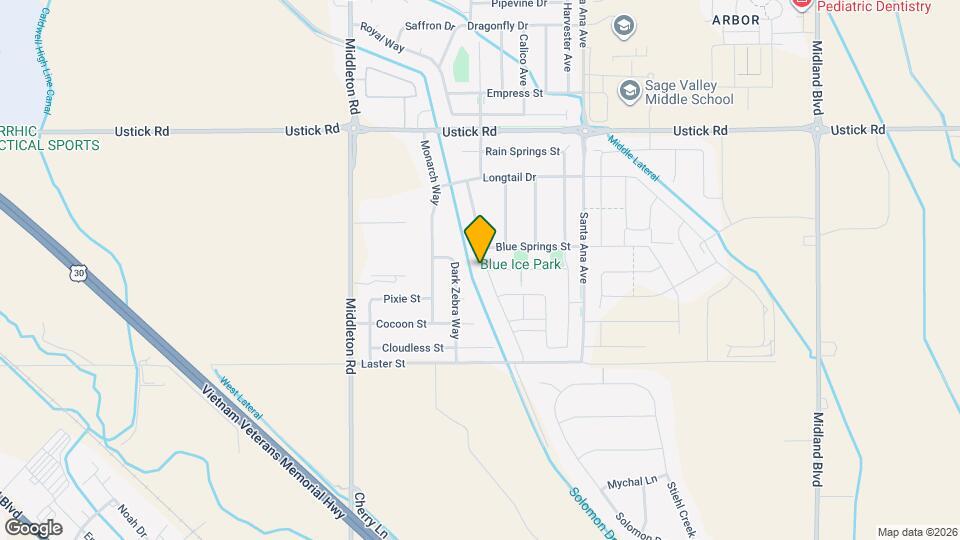 17707 Mesa Springs Ave Map and Location Details