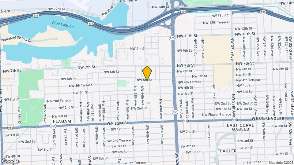 450 NW 43rd Pl Map and Location Details