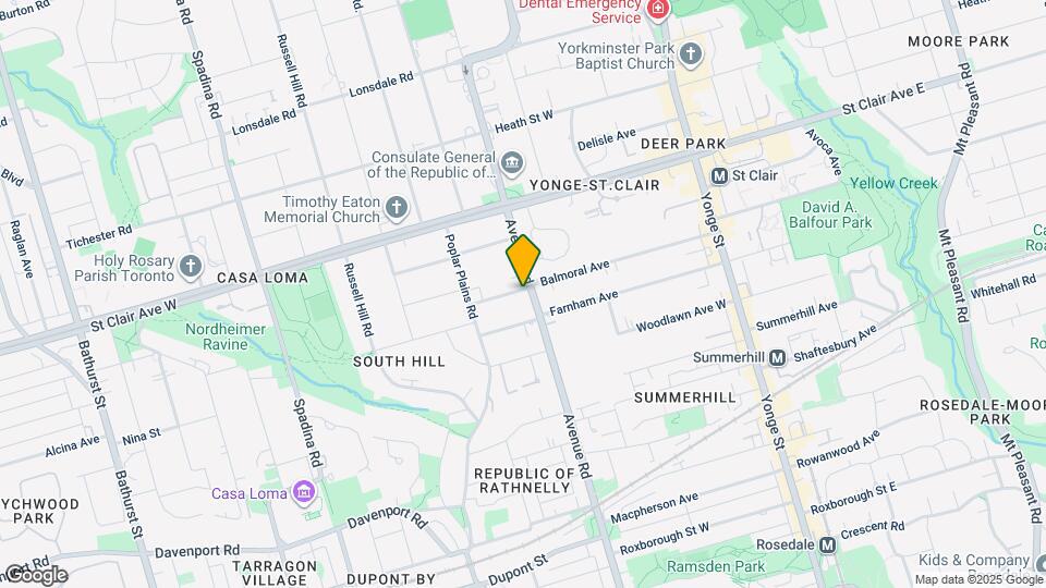 440 Avenue Rd Map and Location Details