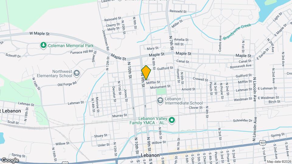 833 Mifflin St Map and Location Details