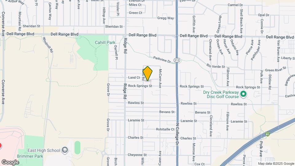 3612 Rock Springs St Map and Location Details