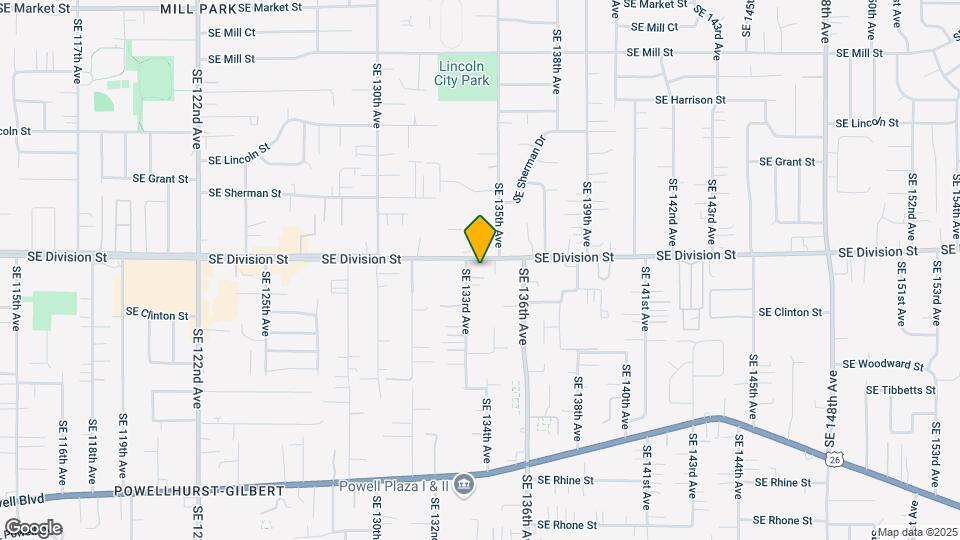 13410 SE Division St Map and Location Details