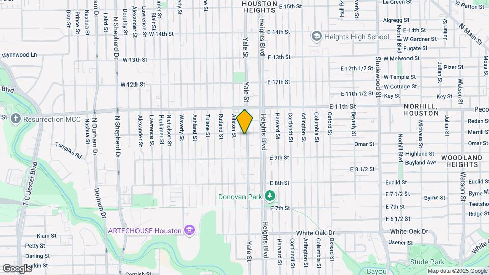 953 Yale St Map and Location Details