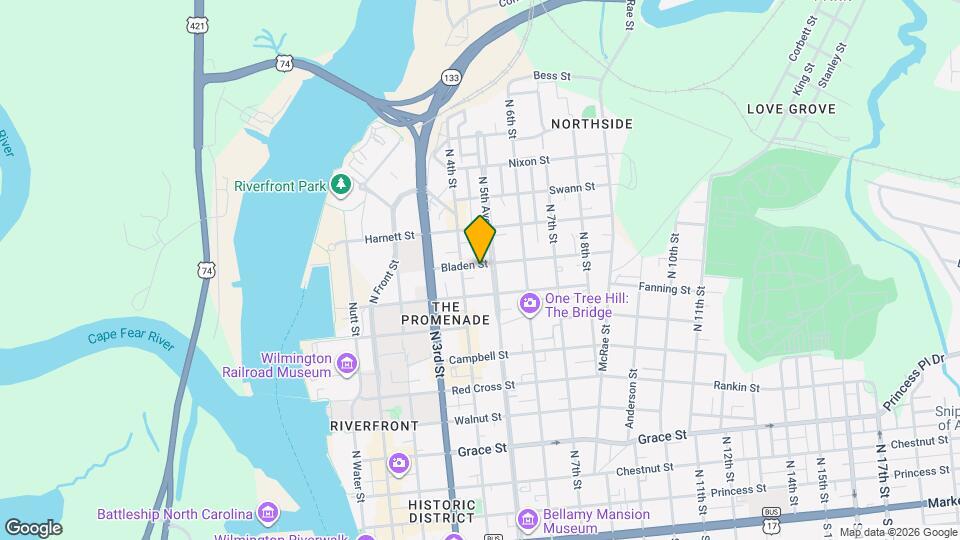 414 Bladen St Map and Location Details