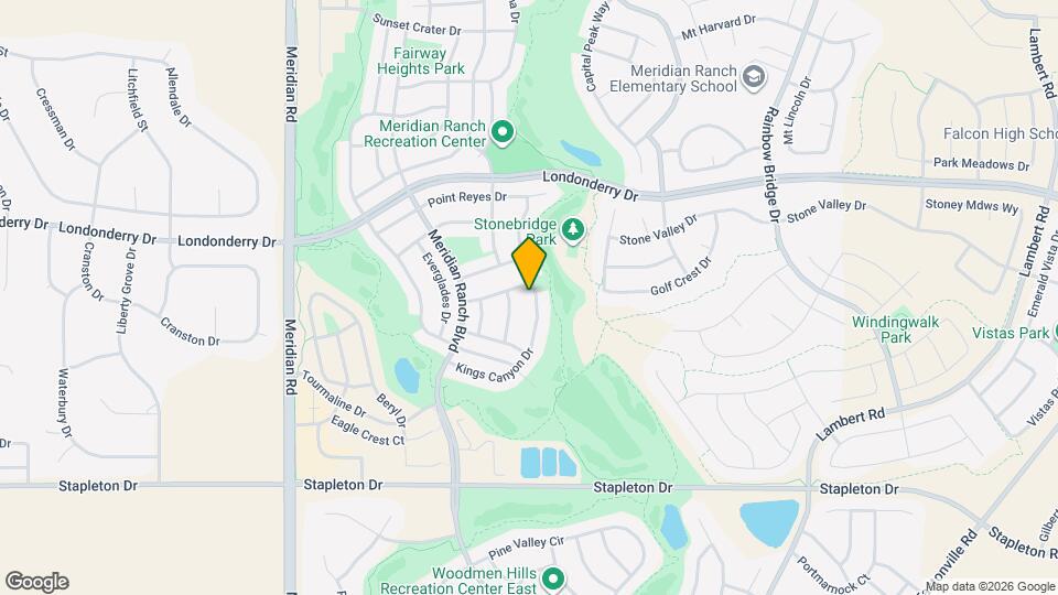 9986 Kings Canyon Dr Map and Location Details